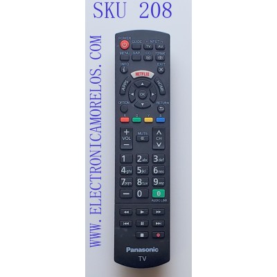 CONTROL REMOTO  PARA SMART TV PANASONIC ((NUEVO )) MANDO A DISTANCIA Y ENLACE BLUETOOTH (( ORIGINAL )) / NUMERO DE PARTE 06-5N2W49 / EC1008 / 06-5N2W49-PA08XS / Z00000-H491012(11223A)-001306 / MODELOS